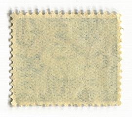 Fototapeta premium The reverse side of a postage stamp.