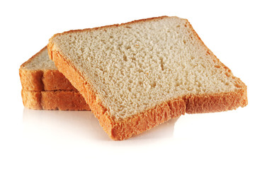 Slices of bread.