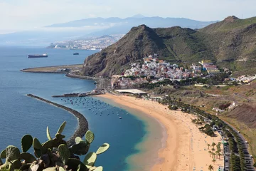 Fototapeten Playa de Las Teresitas at Santa Cruz de Tenerife, Tenerife © jorisvo