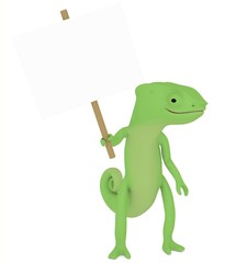 Un caméléon debout