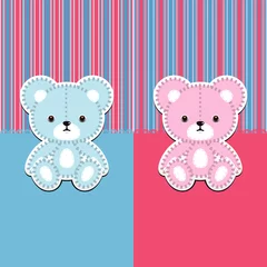 Türaufkleber Süße Teddybären © laias
