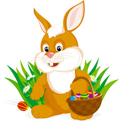 Easter Bunny with a basket