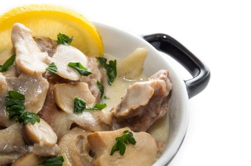 Blanquette de veau.