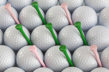 Golf balls and tees