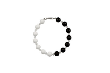pearl bracelet, isolated on white
