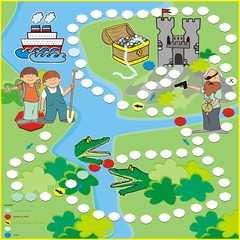 board game, quest for treasure
