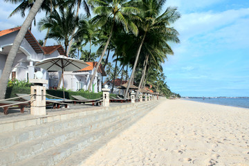 Resort on tropical beach