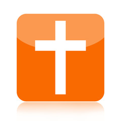 Fototapeta premium Christian cross icon