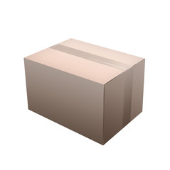 Boite en carton détourée