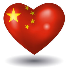 Herz mit Schatten - China