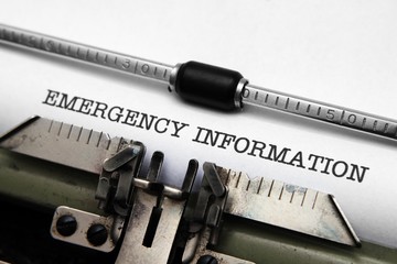 Emergency information