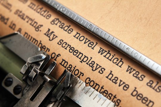 Screenplay And Typewriter