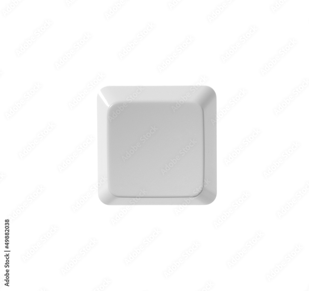 Fototapete blank button from a white computer keyboard