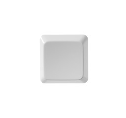 Blank button from a white computer keyboard