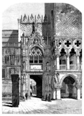 Obraz premium Venice : Duke's Palace - Entrance - 14th century