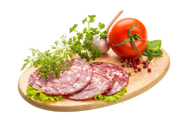 Fresh ripe salami