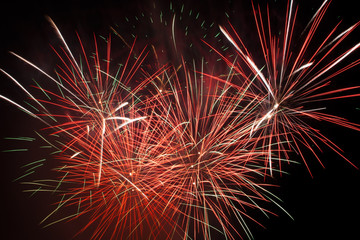 Fototapeta premium Fireworks in the night sky