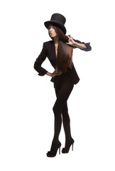 woman in casual clothes