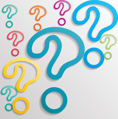 Question marks background