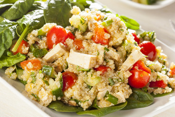 Organic Vegan Quinoa with vegetables
