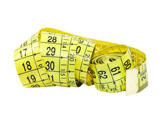 Yellow measuring tape.