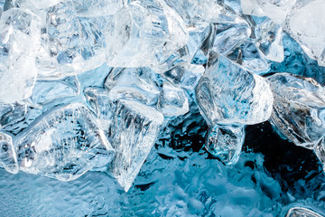 Blue ice background