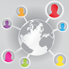 Social connections in the world - 49888607