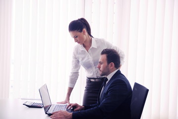 business people in a meeting at office