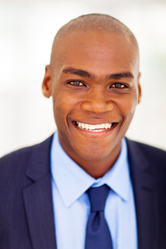 modern african businessman closeup headshot