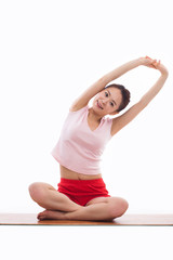 Young Asian woman  exercise yoga