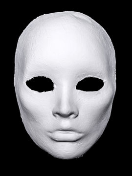 White Hand Made Mask