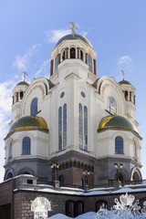 Fototapeta premium Church on Blood in Honor of All Saints Resplendent in the Russia
