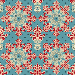 Vector Seamless Floral Wallpaper Pattern