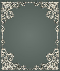 Abstract floral retro pattern