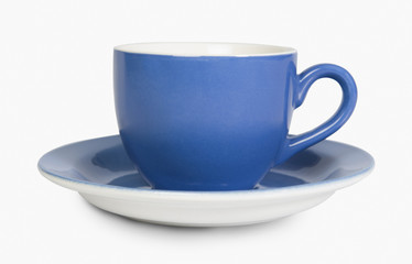 Close-up of a tea cup with a saucer