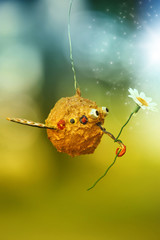 Fliege mit Blume - Fly With Flower