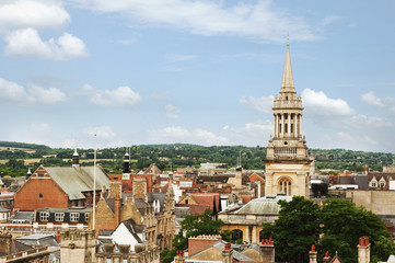 Fototapeta na wymiar Buildings in a city, Oxford, Oxfordshire, England