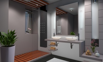 modernes Badezimmer