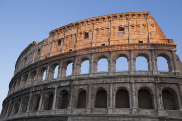 Fototapeta na wymiar Amphitheater, Colosseum, Rome, Lazio, Italy