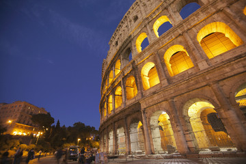 Fototapeta premium Amphitheater, Colosseum, Rome, Lazio, Italy