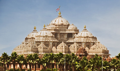Facade of a temple, Akshardham, Delhi, India