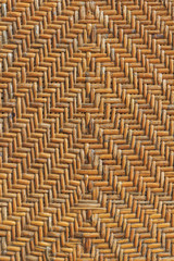 Old handcraft rattan weave texture background