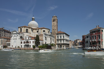 Fototapeta na wymiar Am Grand Canal w Venedig