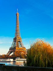 Eiffel tower at sunrise, Paris.