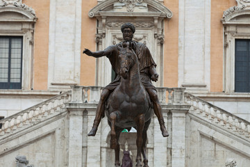 Equestrian statue of Marcus Aurelius in Capitoline Hill, Rome