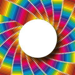 Obraz premium Spirale Crayons_Message