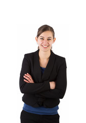 Young attractive business woman smiling