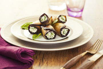 Eggplant rolls