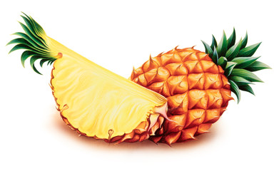 Obrazy na Szkle  Ananas