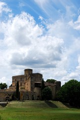 Fototapeta na wymiar Castle in Lourmarin village, Vaucluse, Provence, France